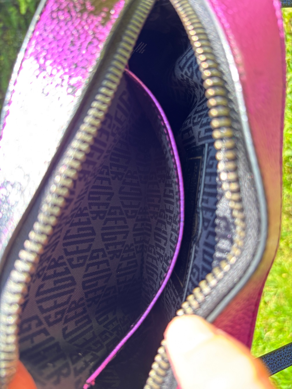 Kurt Geiger Rainbow Leather Crossbody Bag - Picture 9 of 17